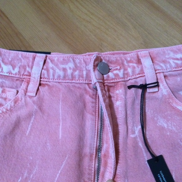 J Brand Women’s Jules High Rise Jean Painted Portal Shorts Frayed Hem Size 27 - Picture 10 of 13